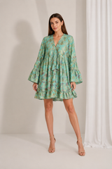 Aqua Bloom Dress