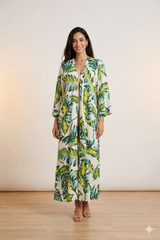 Tropical Leaf Cardigan