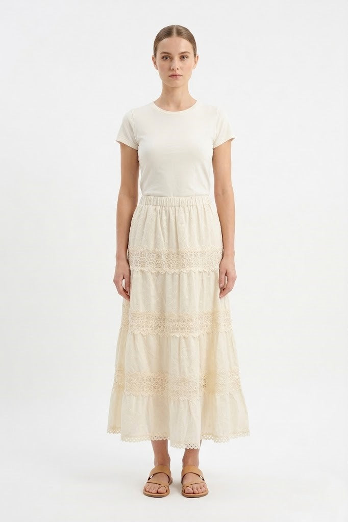 Ivory Lace Skirt