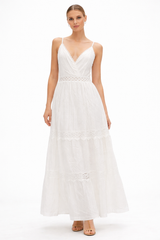 White Lace Maxi Dress
