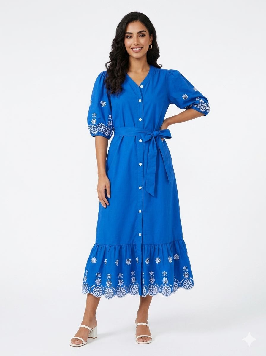 Azure Lace Dress