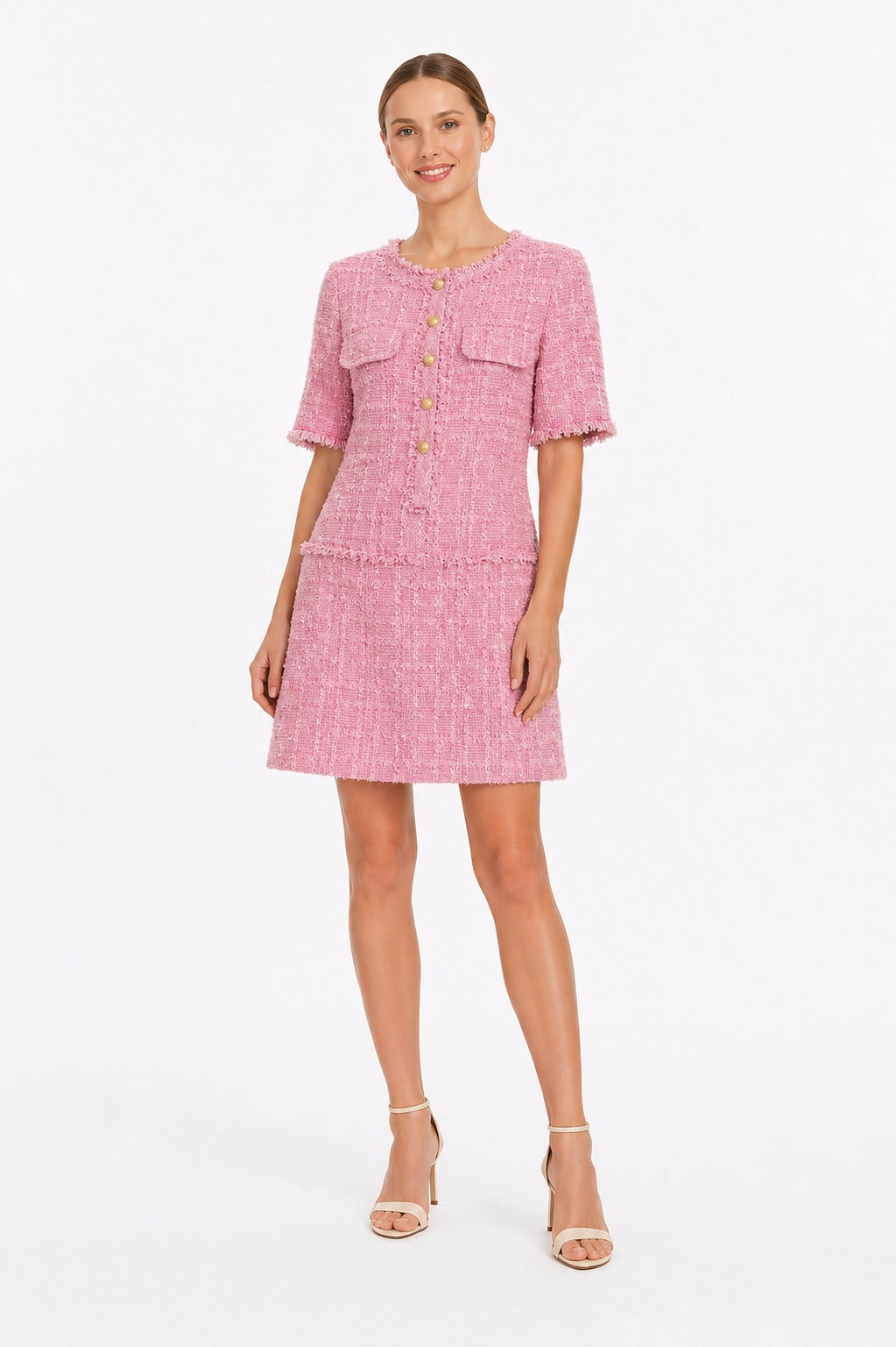 Tweed Skirt Set