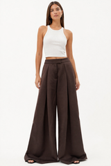 Mocha Pleat Pants