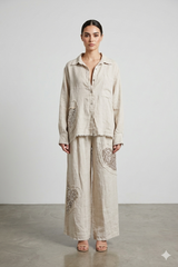 Sequin Heart Linen Set