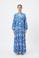 Azure Print Dress