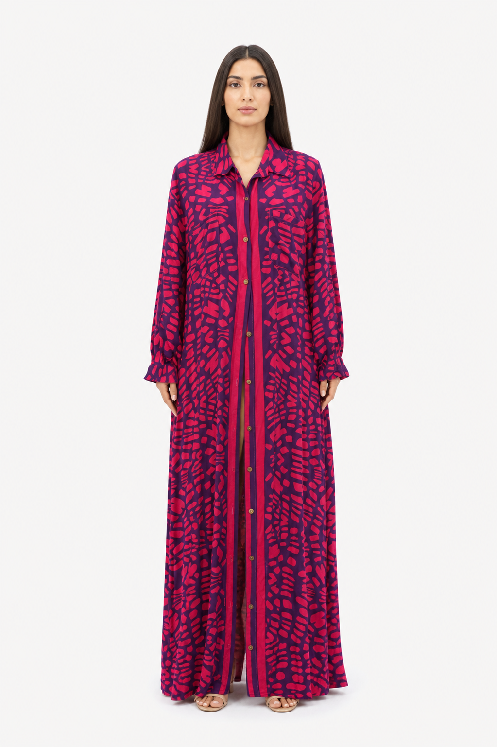 Berry Shirt Dress