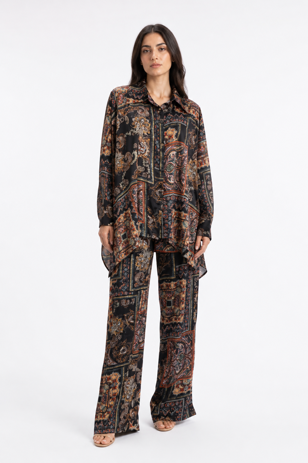 Paisley Silk Pajama Set