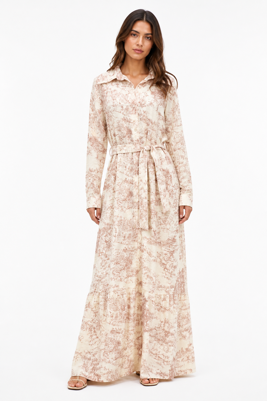 Toile de Jouy Maxi Dress