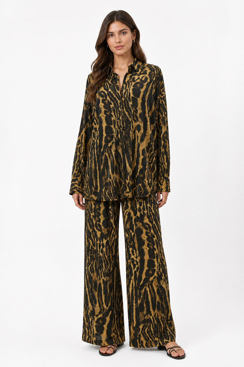 Tiger Print PJ Suit