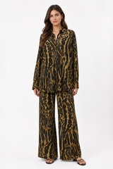 Tiger Print PJ Suit