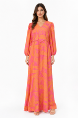 Pink & Orange Tropical Maxi