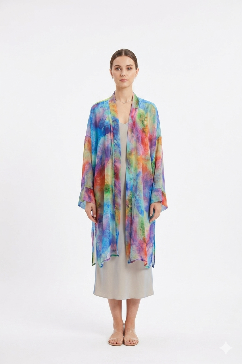 Hand-Embroidered Tribal Kaftan