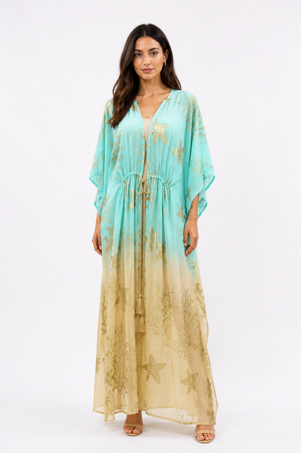 Golden Starfish Ombre Kaftan