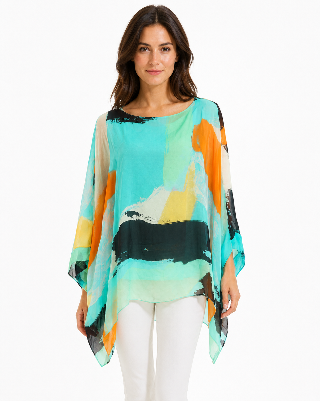 Aqua Art Poncho