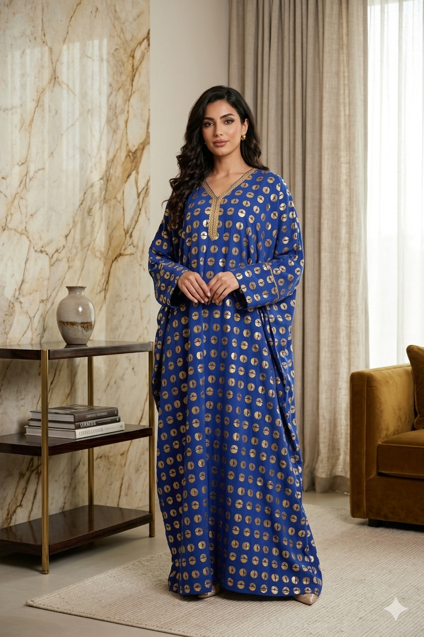 Royal Dot Kaftan