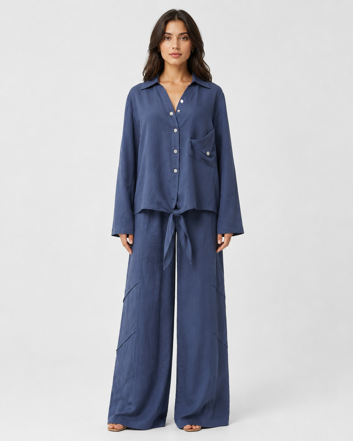 Indigo Tie Set