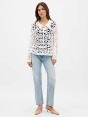 Crochet Collar Cardigan