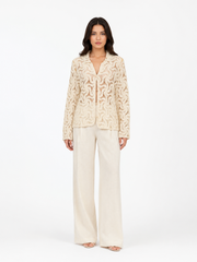 Ivory Crochet Pattern Cardigan