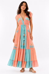 Pastel Bloom Maxi Dress