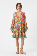 Colorful Boho Printed Tunic Dress
