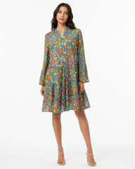Pastel Floral A-Line Mini Dress