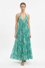 Emerald Geo Maxi Dress