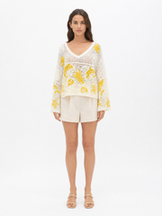 Golden Ocean Crochet Top