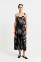 Clara Polka Dot Midi Dress