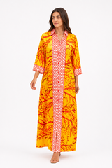 Sunset Coral Maxi Dress
