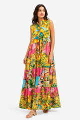 Amalfi Lemon Print Maxi Dress